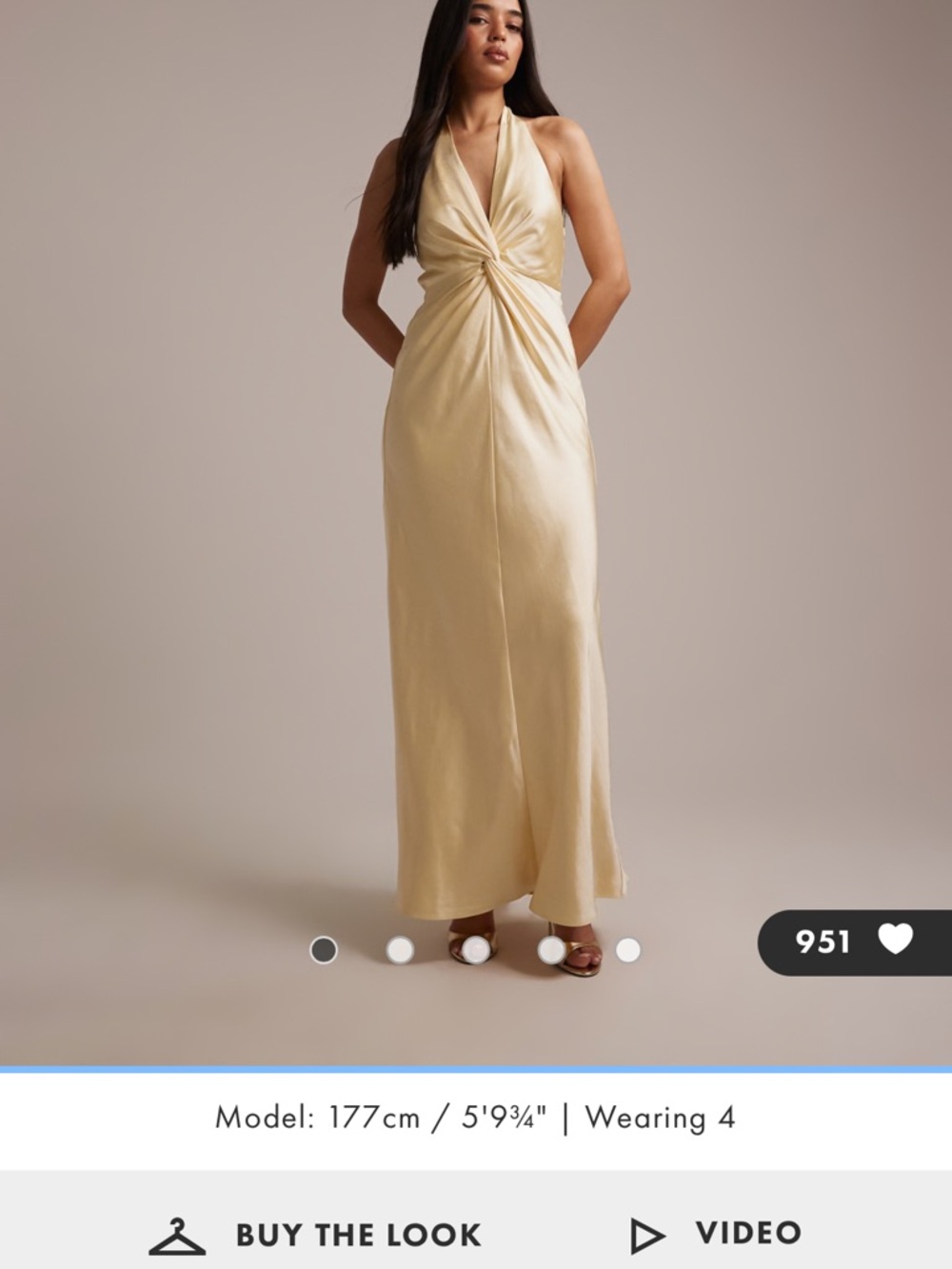 Six Stories Yellow Knot dress